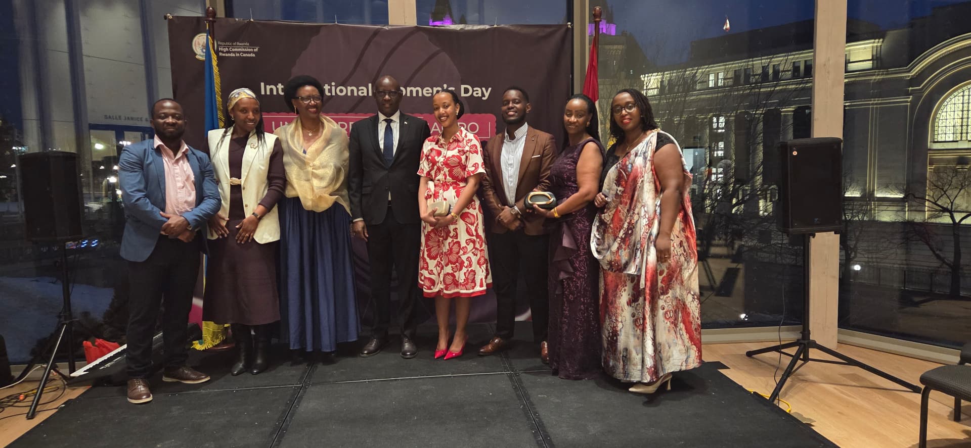 International Women's Day celebration group photo